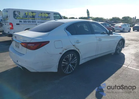 2020 Infiniti Q50 Sport z USA, uszkodzony, nr VIN JN1EV7AP5LM201548